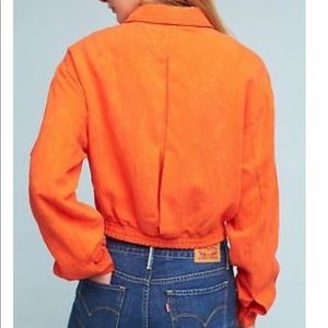 Anthropology Cartonnier bomber jacket NWOT size L
